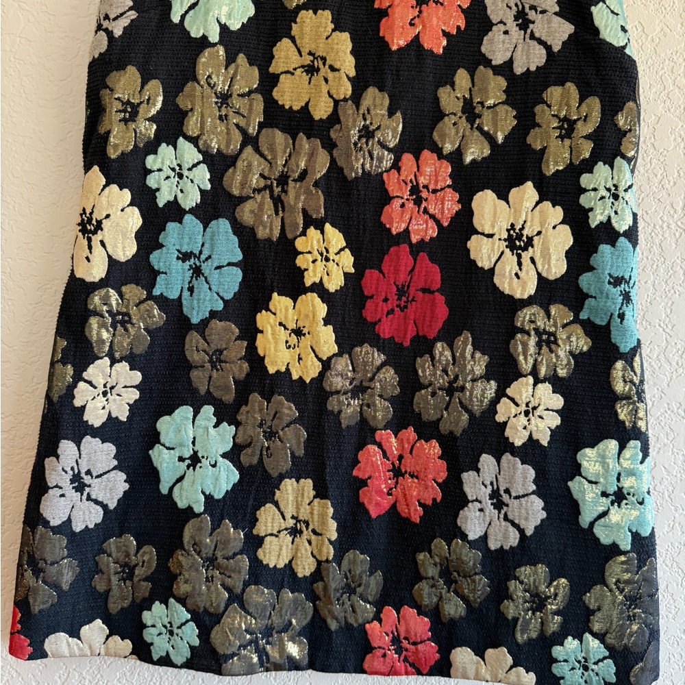 COOPERATIVE black motif-sheath retro floral shift A-line Cocktail Dress - Picture 4 of 16